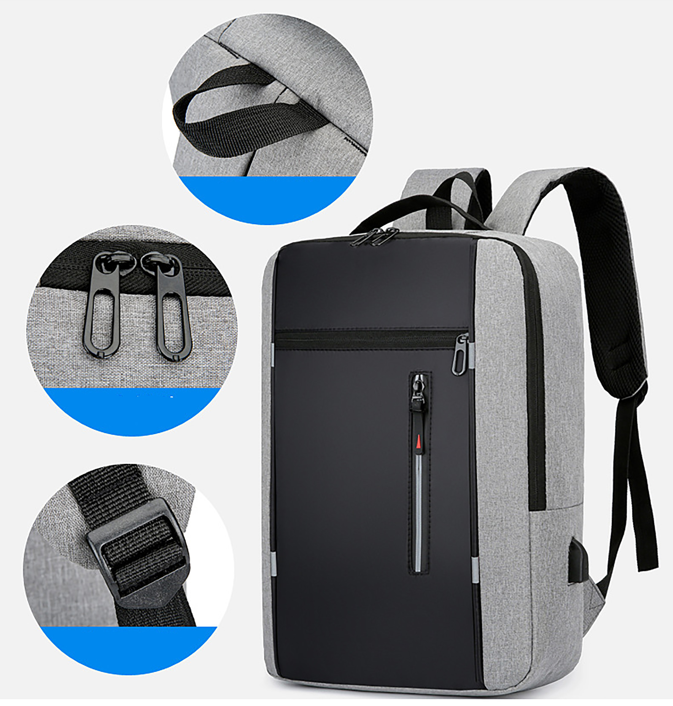 USB Large Capacity Backpack-16.9"x12.2"x 4.7"