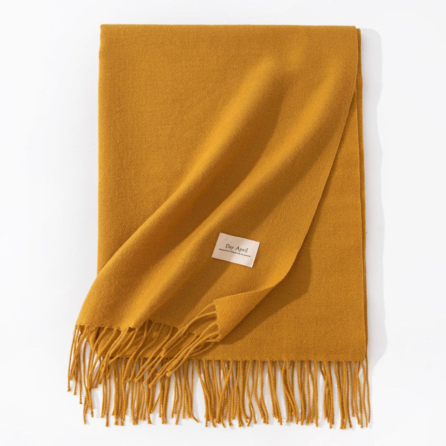 Polyester Winter Warmth Scarf W/ Tassel