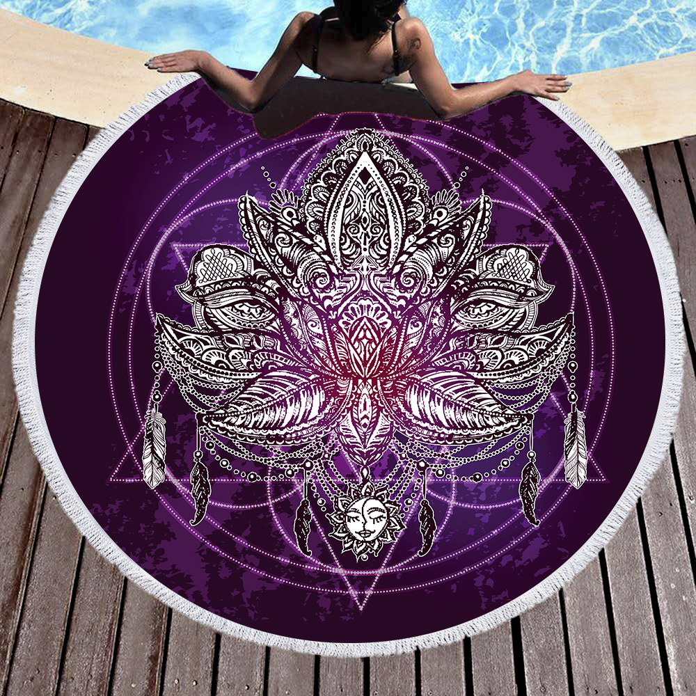 Microfiber Round Beach Towel