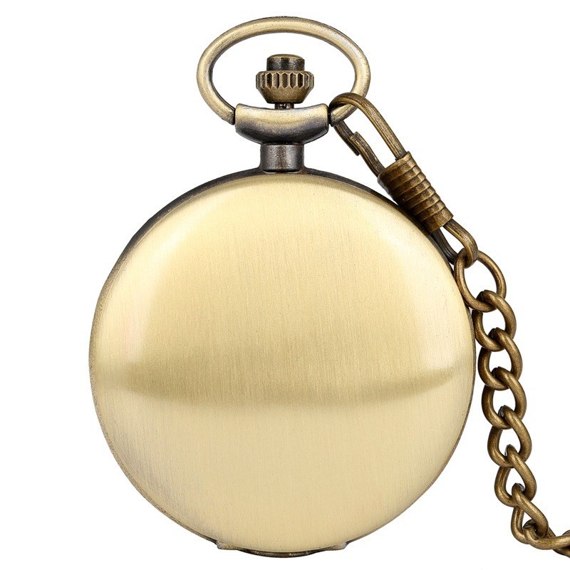 Vintage Zinc Alloy Pocket Watch with Chain