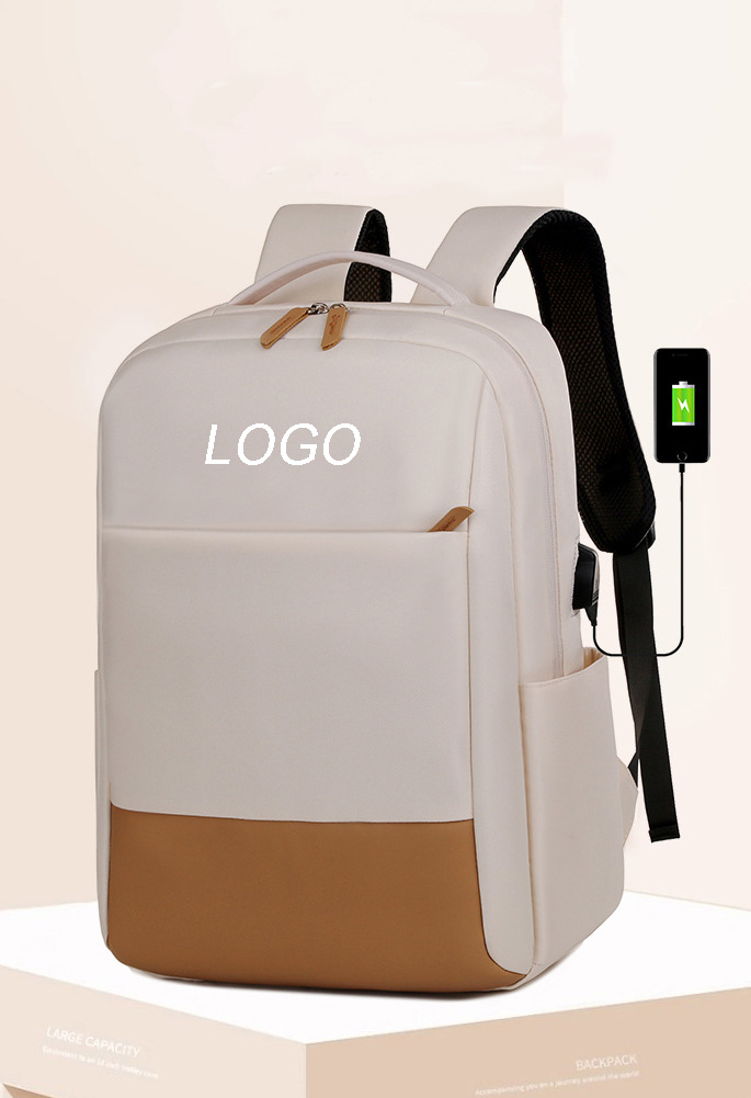 Lightweight Travel Backpack with USB-16.9"x12.2"x 5.5"