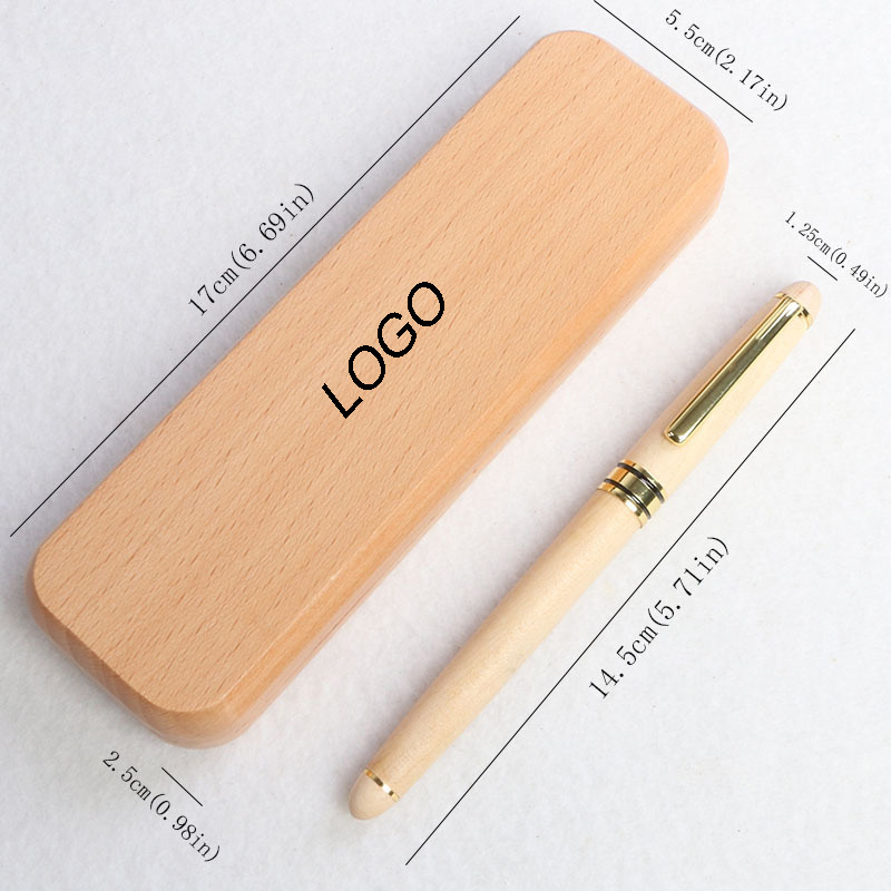 Maple Wooden Pen with Beech Case