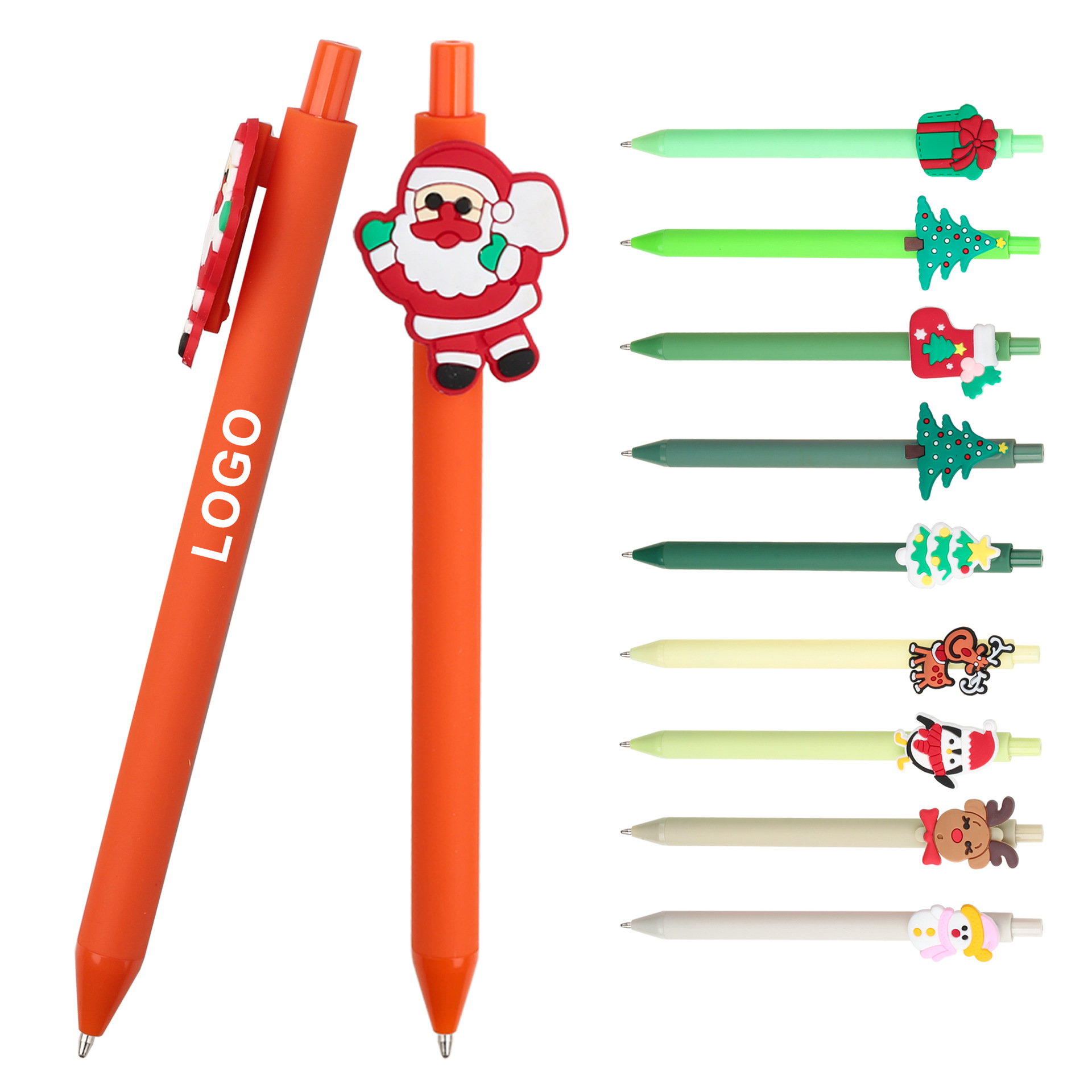 PVC Soft Rubber Christmas Cartoon Pen