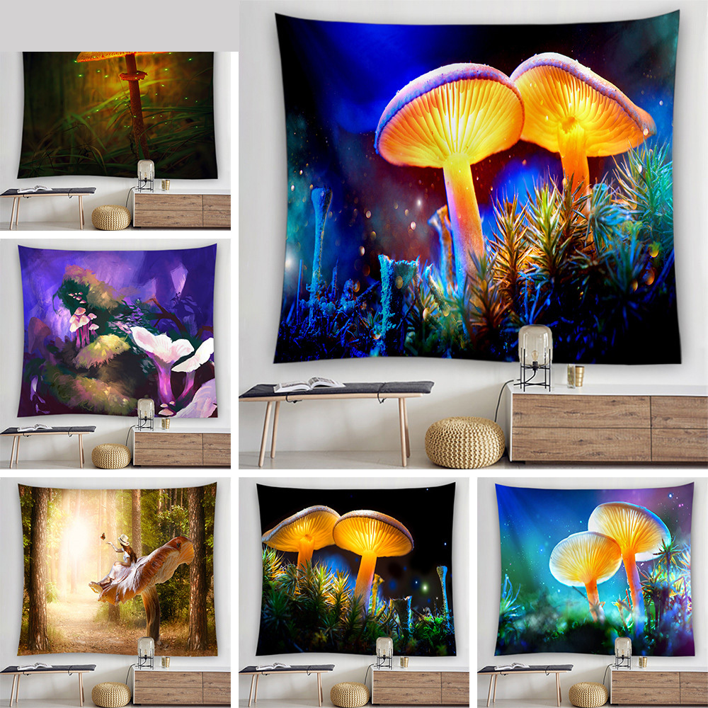 Full Color Print Polyester Wall Hanging Tapestry-78"x59"