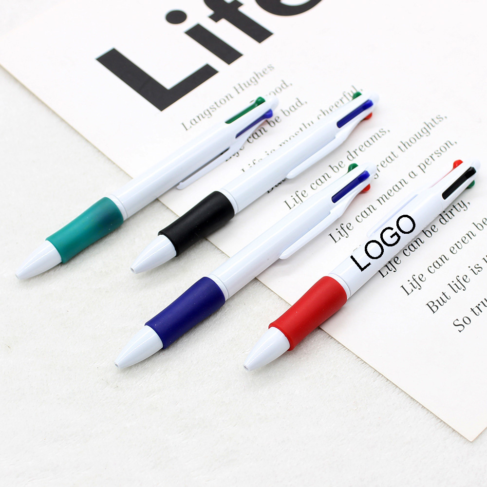 4-Color Plastic Click Ballpoint Pen