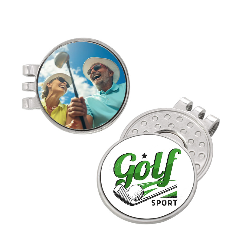 Magnetic Metal Golf Hat Clip with Marker