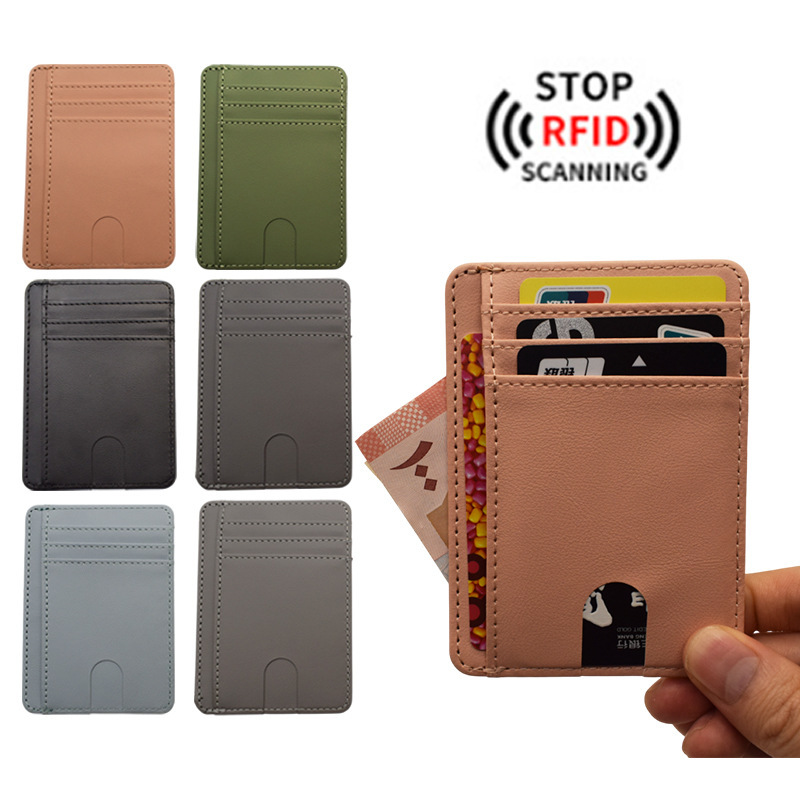 PU Anti-Magnetic Multi-Slot Card Holder