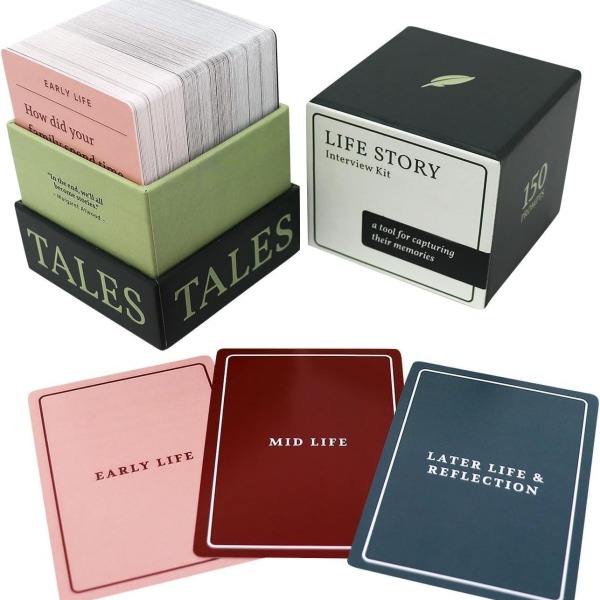 Cardstock Life Story Interview Kit Cards