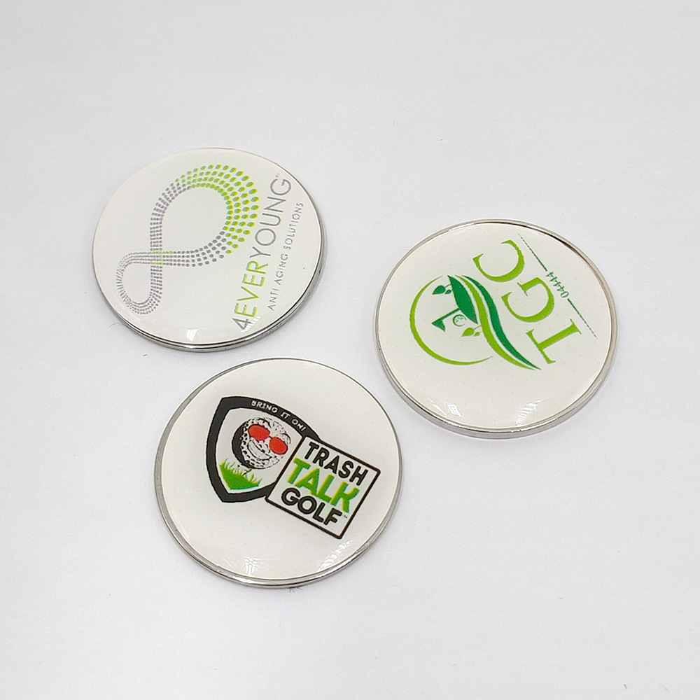 25mm Custom Metal Golf Ball Marker