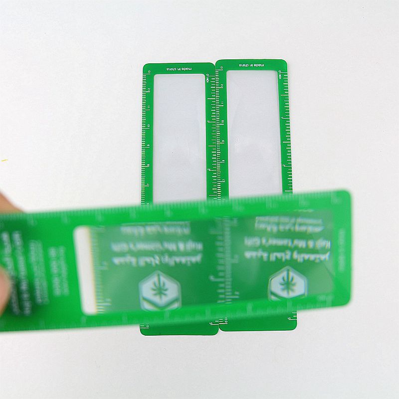 PVC Fresnel Magnifying Bookmark with Ruler