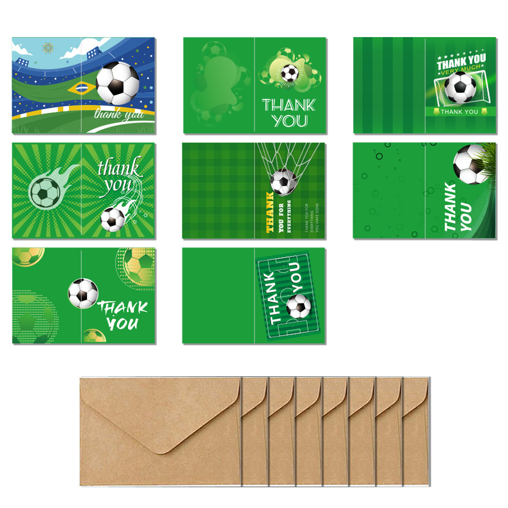 Cardstock Soccer World Cup Greeting Card Set