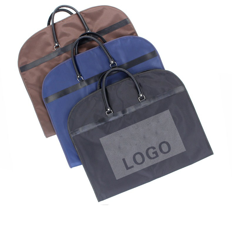 Oxford Fabric Suit Dust Cover with Leather Handles