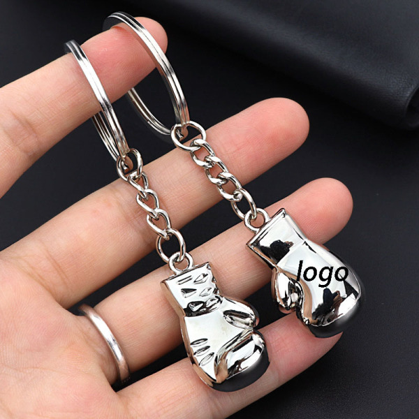 Metal Boxing Glove Keychain