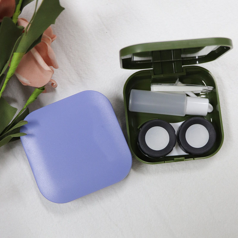 Plastic Contact Lens Case with Accessories