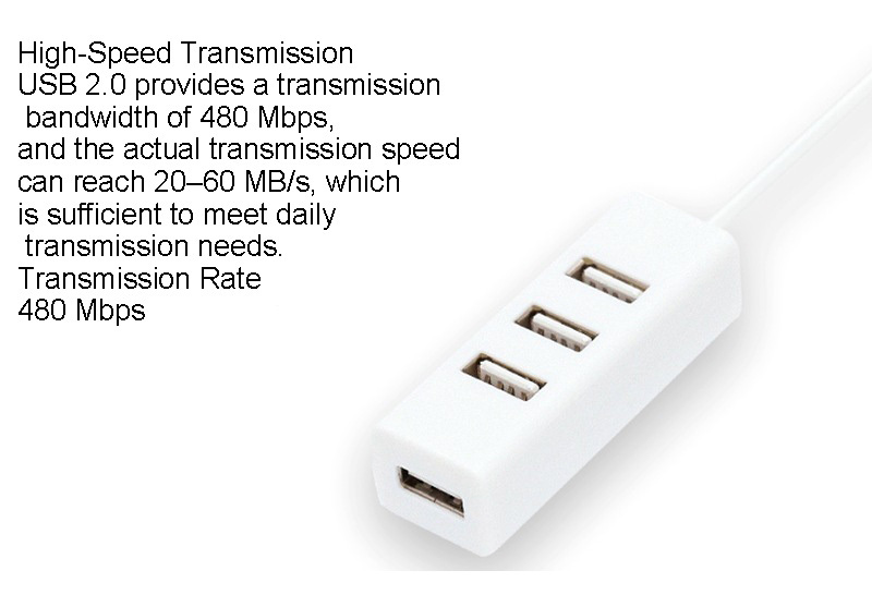 USB 2.0 4-Port Hub Splitter