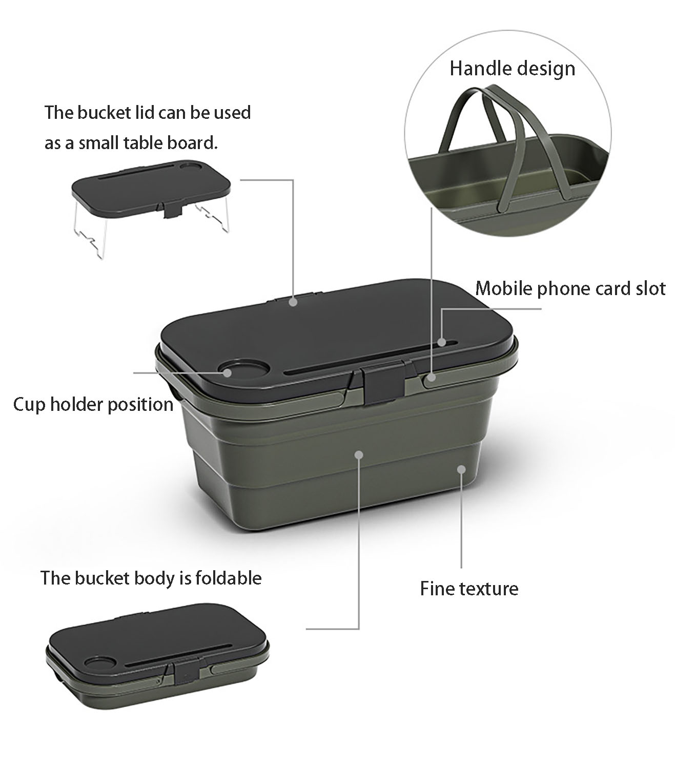 Collapsible Camping Tote