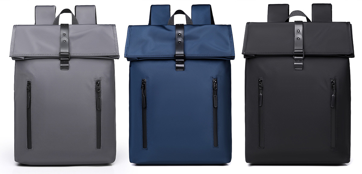 Nylon Commuter Laptop Backpack-17.7"x11.8"x 5.9"