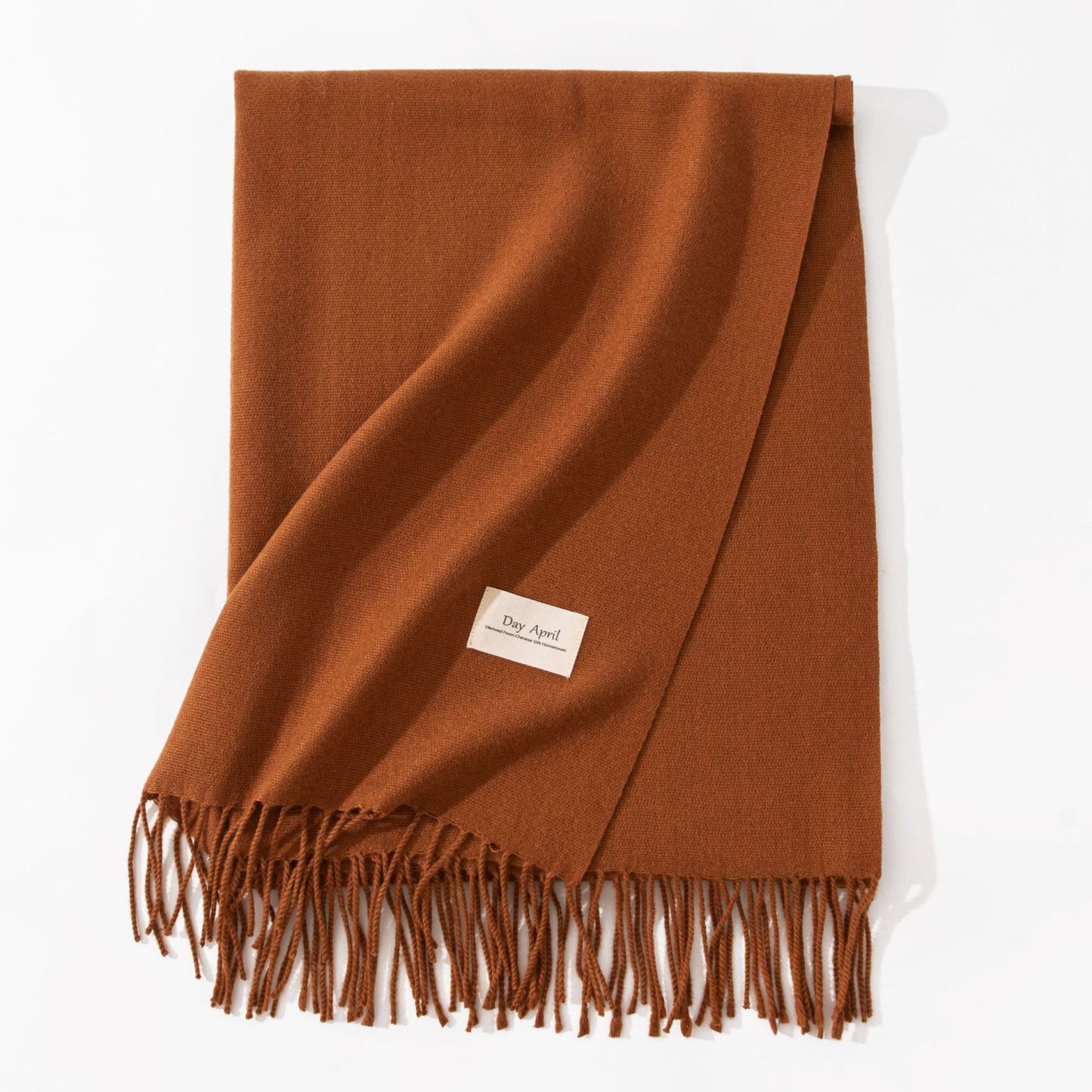 Polyester Winter Warmth Scarf W/ Tassel