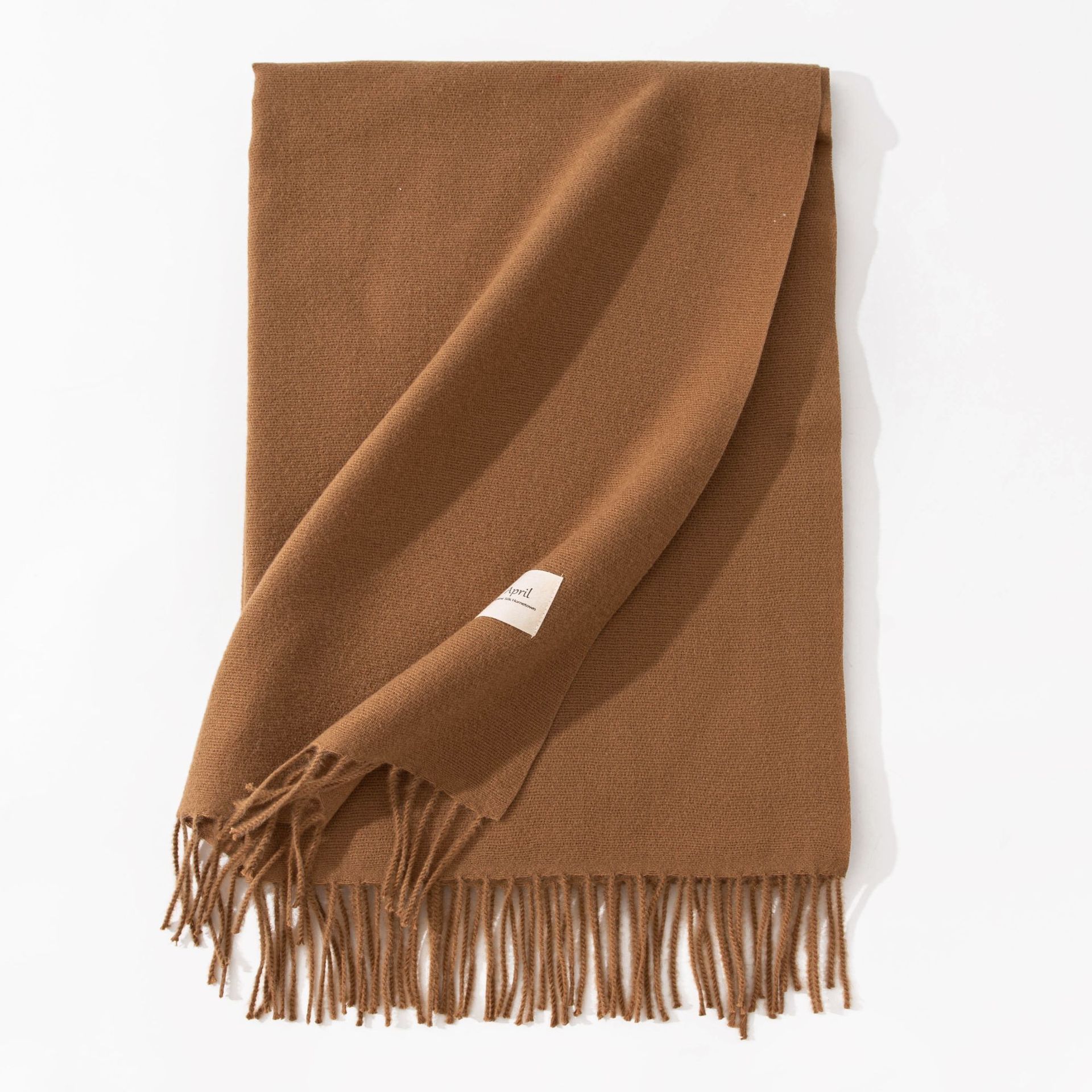 Polyester Winter Warmth Scarf W/ Tassel