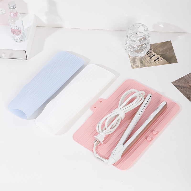 Silicone Heat-Resistant Curling Iron Holder-11.2"x7.7"