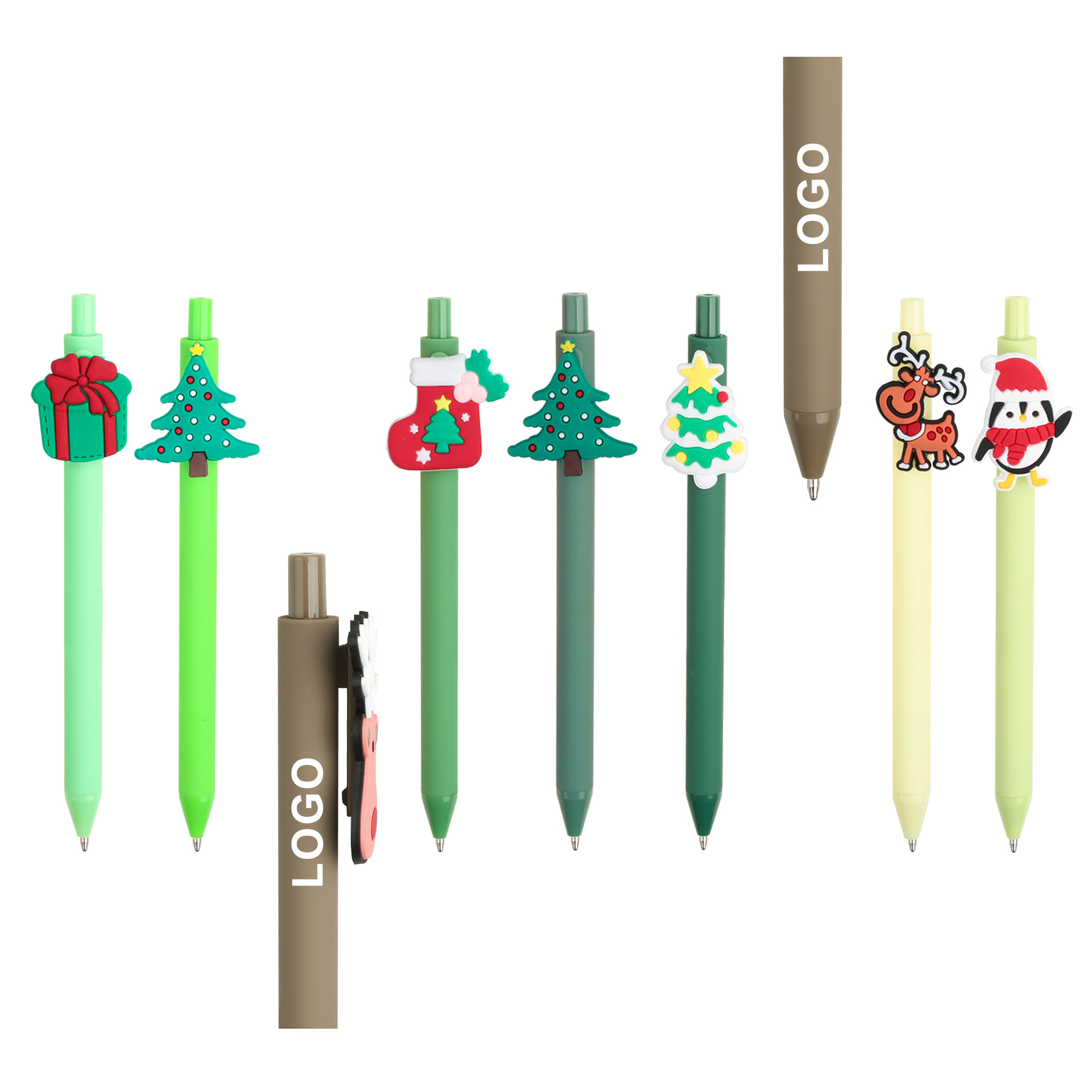PVC Soft Rubber Christmas Cartoon Pen