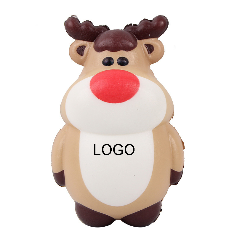 Reindeer Christmas Squishy PU Stress Reliever