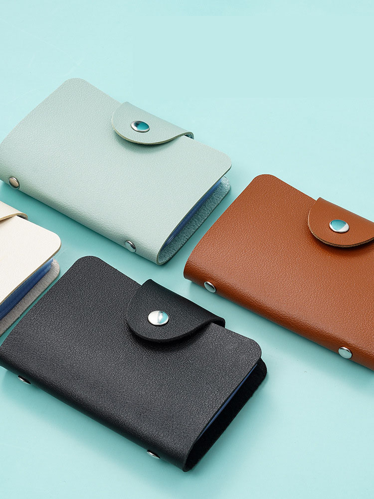 PU Leather RFID Blocking Card Holder