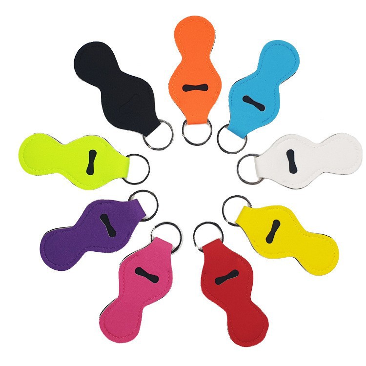 Neoprene Lip Balm Keychain