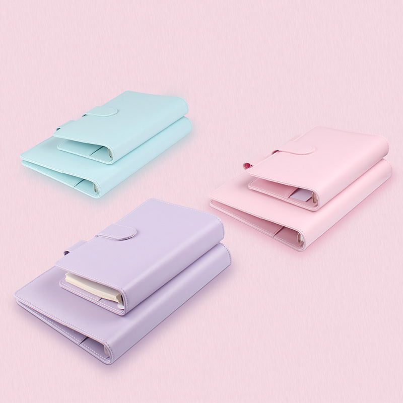 Pastel Leatherette Live Leaf Notebook