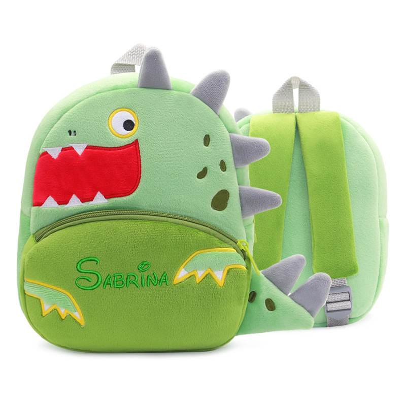 Embroidery Plush Kids Backpack