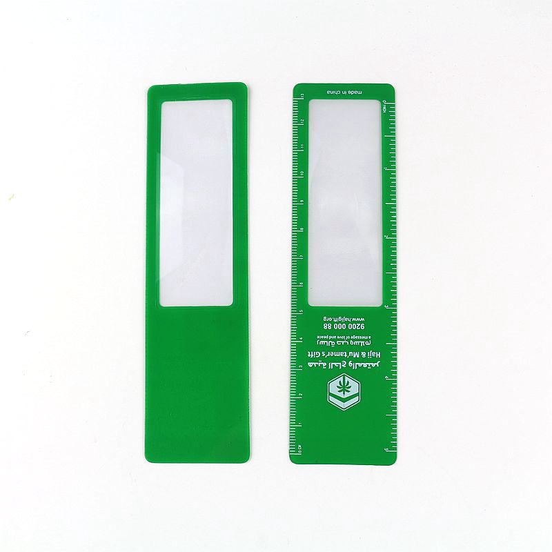 PVC Fresnel Magnifying Bookmark with Ruler
