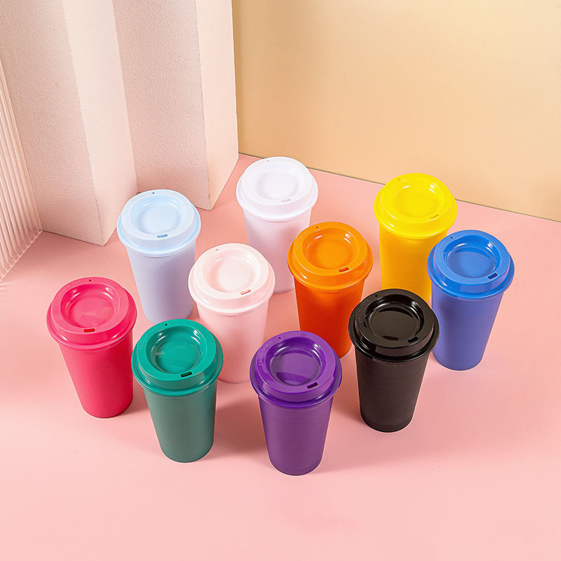 Multi-Color PP Coffee Cup 16oz