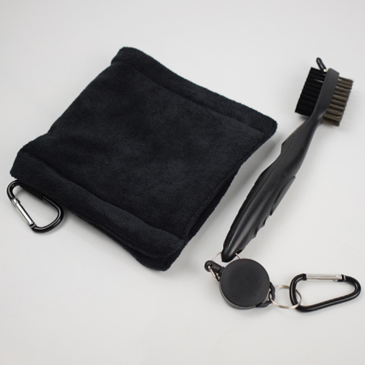 Microfiber Golf Towel with Carabiner-5.5x5.5"