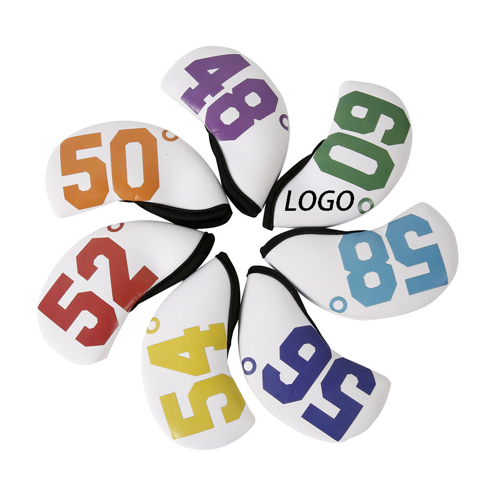 Neoprene Golf Iron Head Cover Set 7PCS