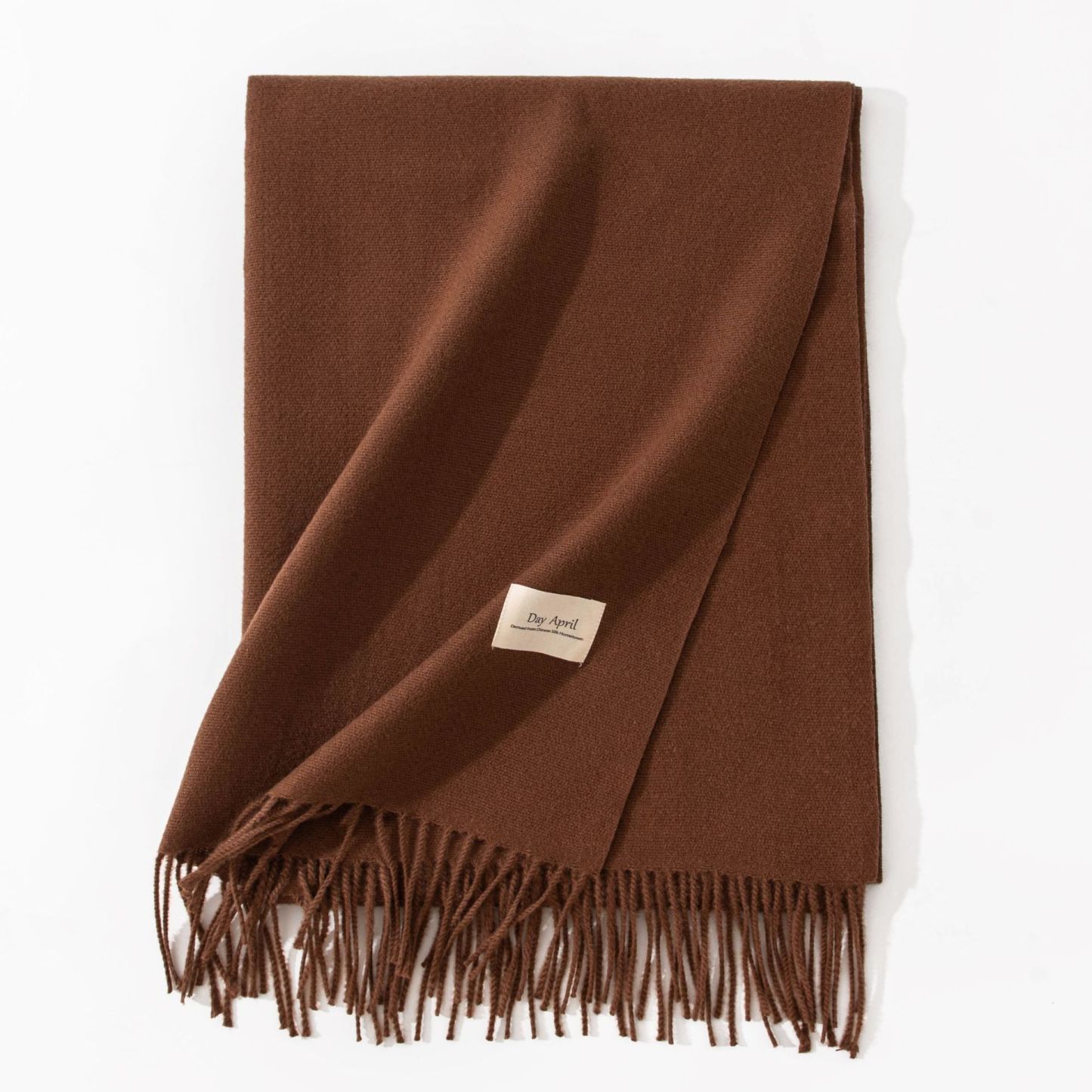 Polyester Winter Warmth Scarf W/ Tassel