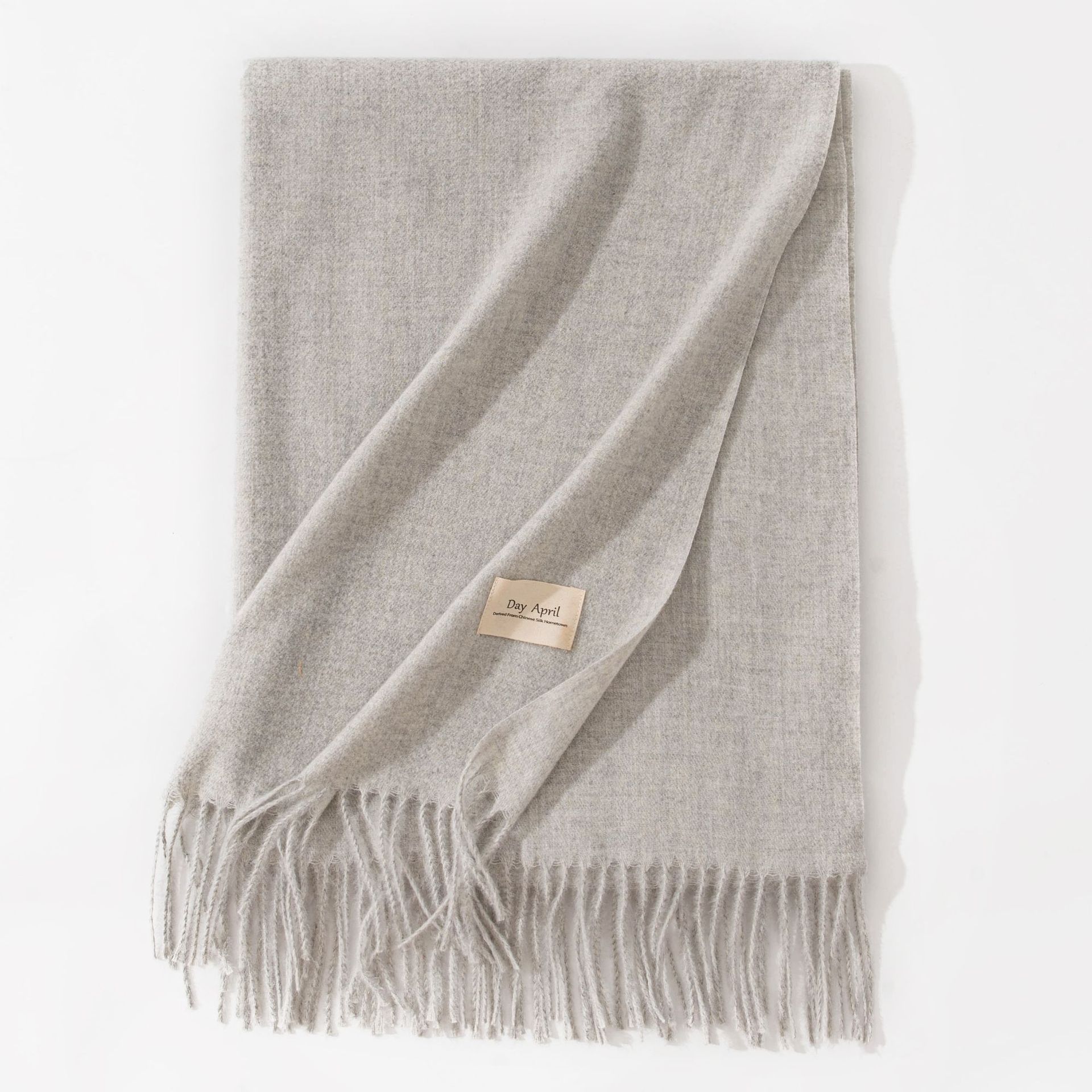 Polyester Winter Warmth Scarf W/ Tassel