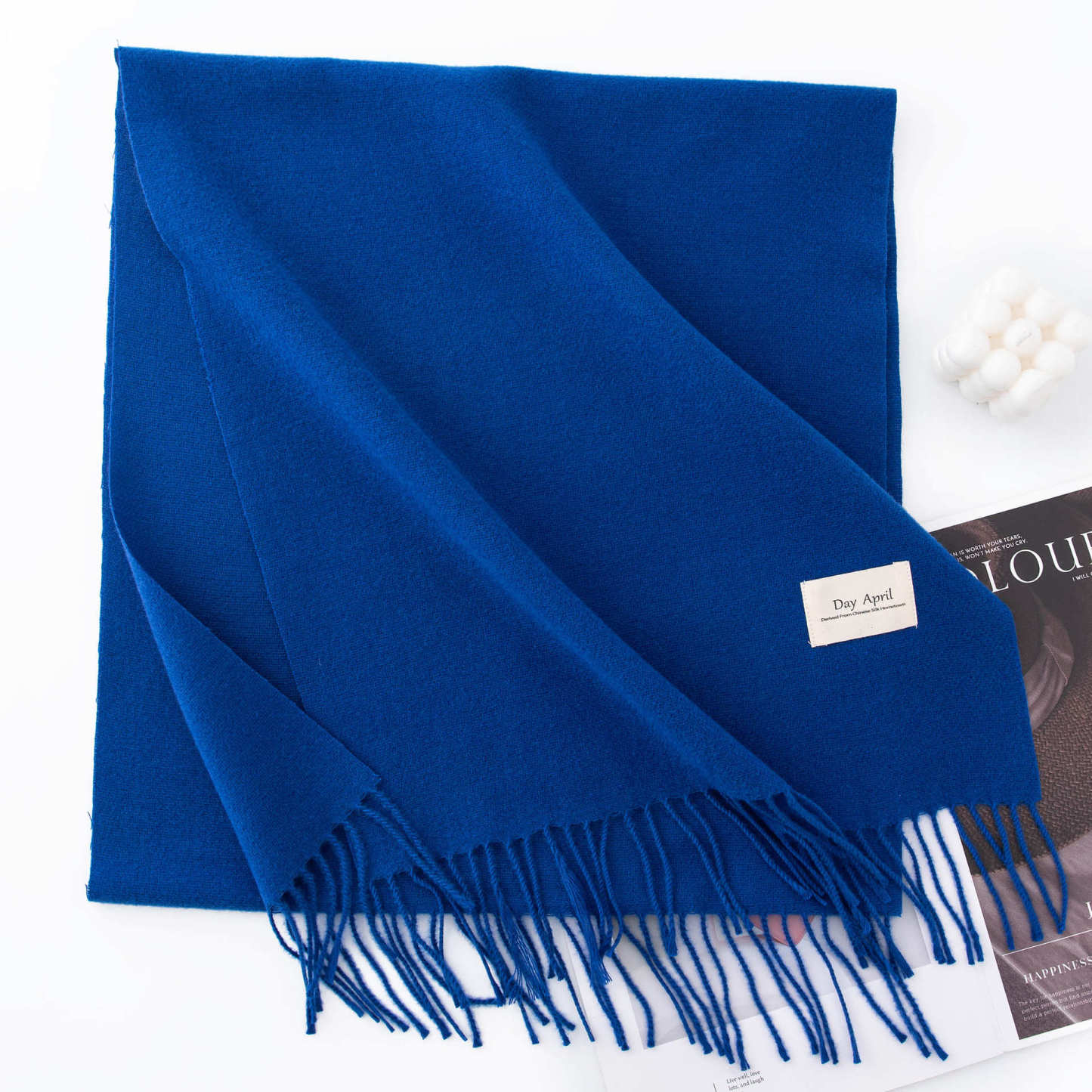 Warm Winter Fleece Scarf W/ Tassel