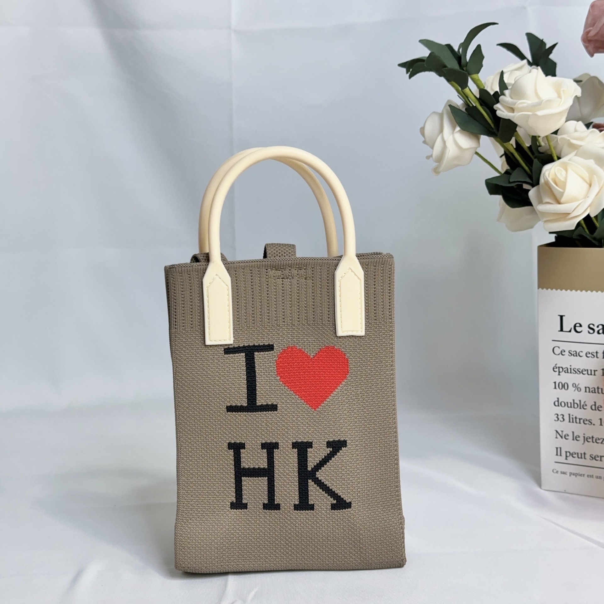 Knitted Cartoon Phone Crossbody Bag