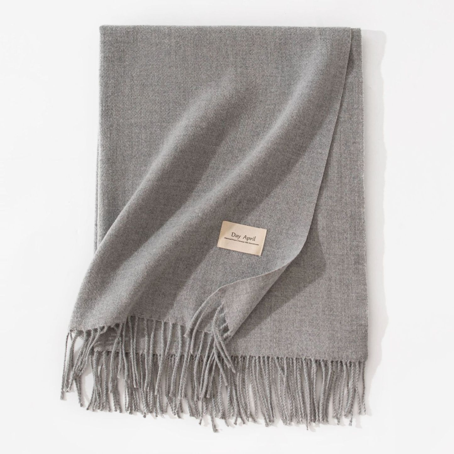 Polyester Winter Warmth Scarf W/ Tassel