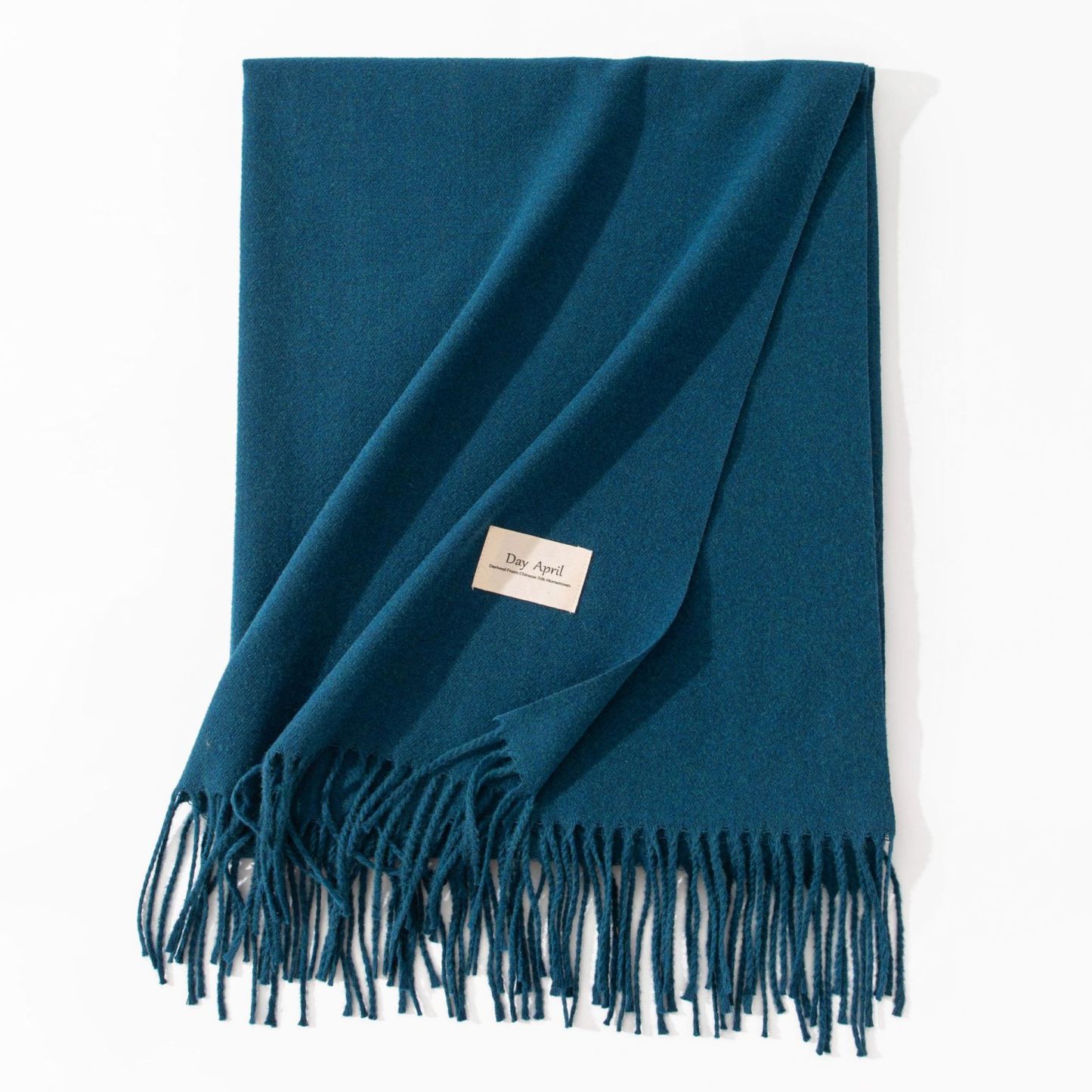 Polyester Winter Warmth Scarf W/ Tassel