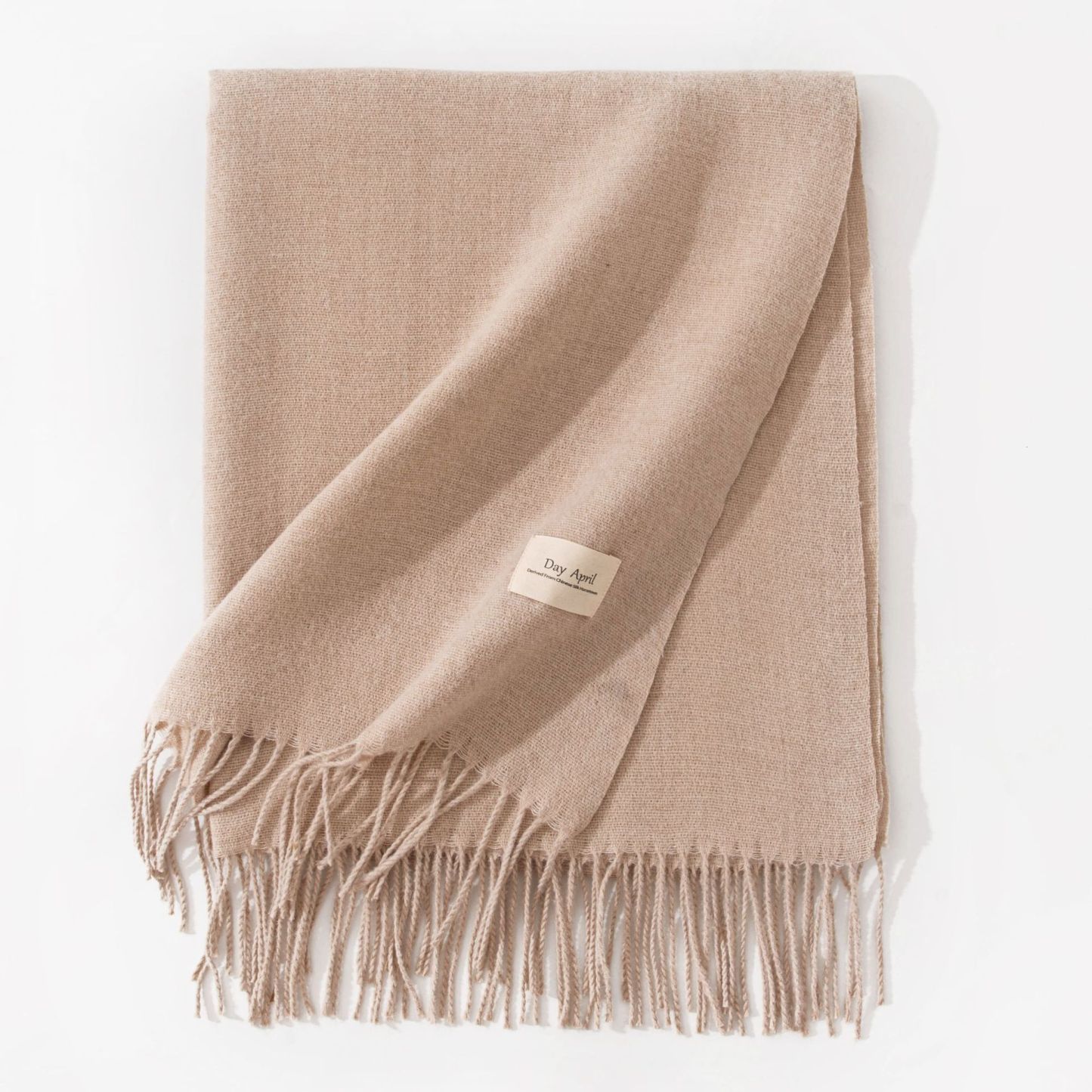 Polyester Winter Warmth Scarf W/ Tassel