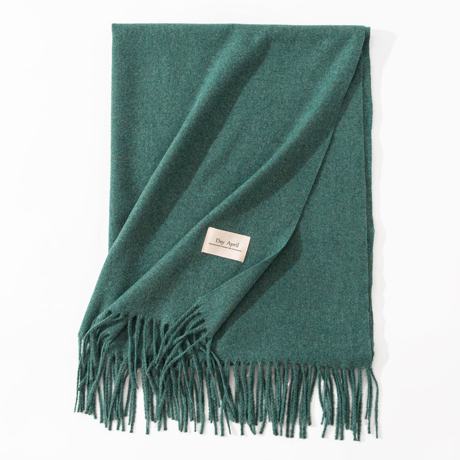 Polyester Winter Warmth Scarf W/ Tassel