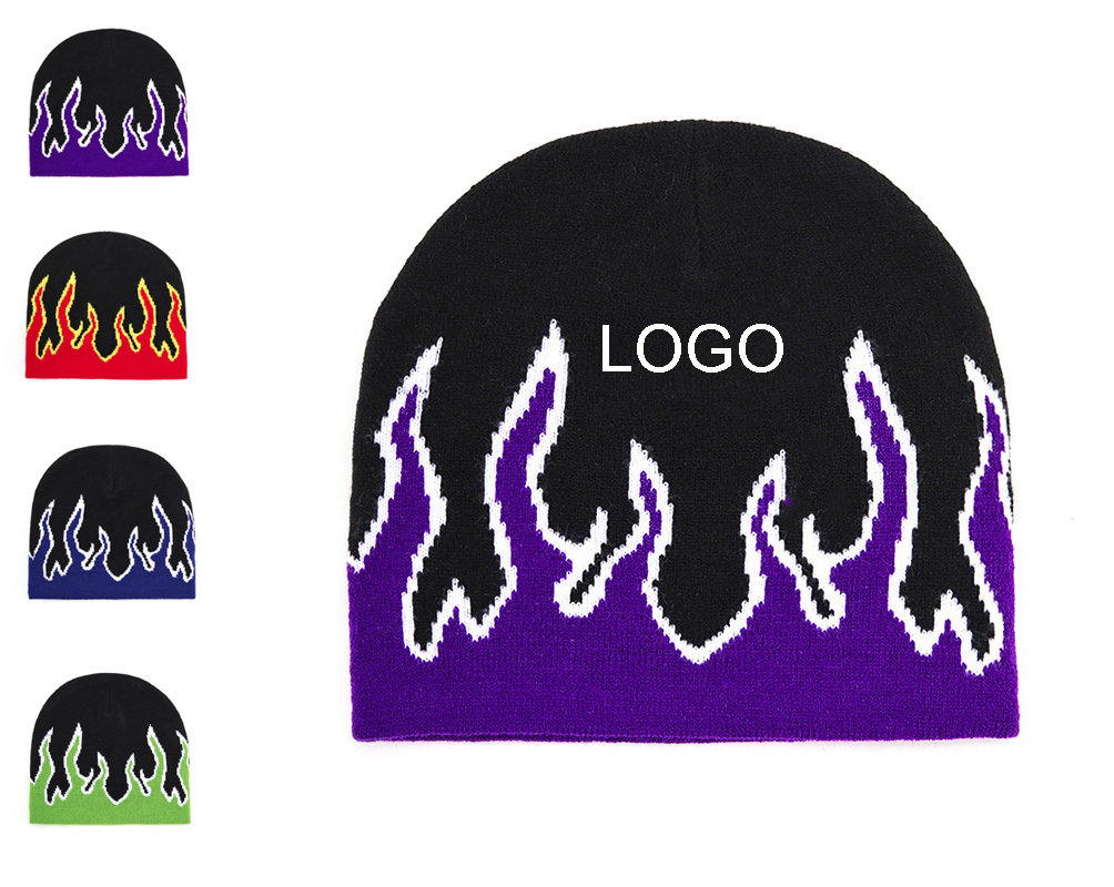 Flame Knit Beanie for Winter