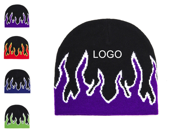 Flame Knit Beanie for Winter
