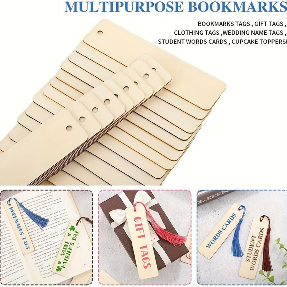 Wooden Bookmark with Tassel