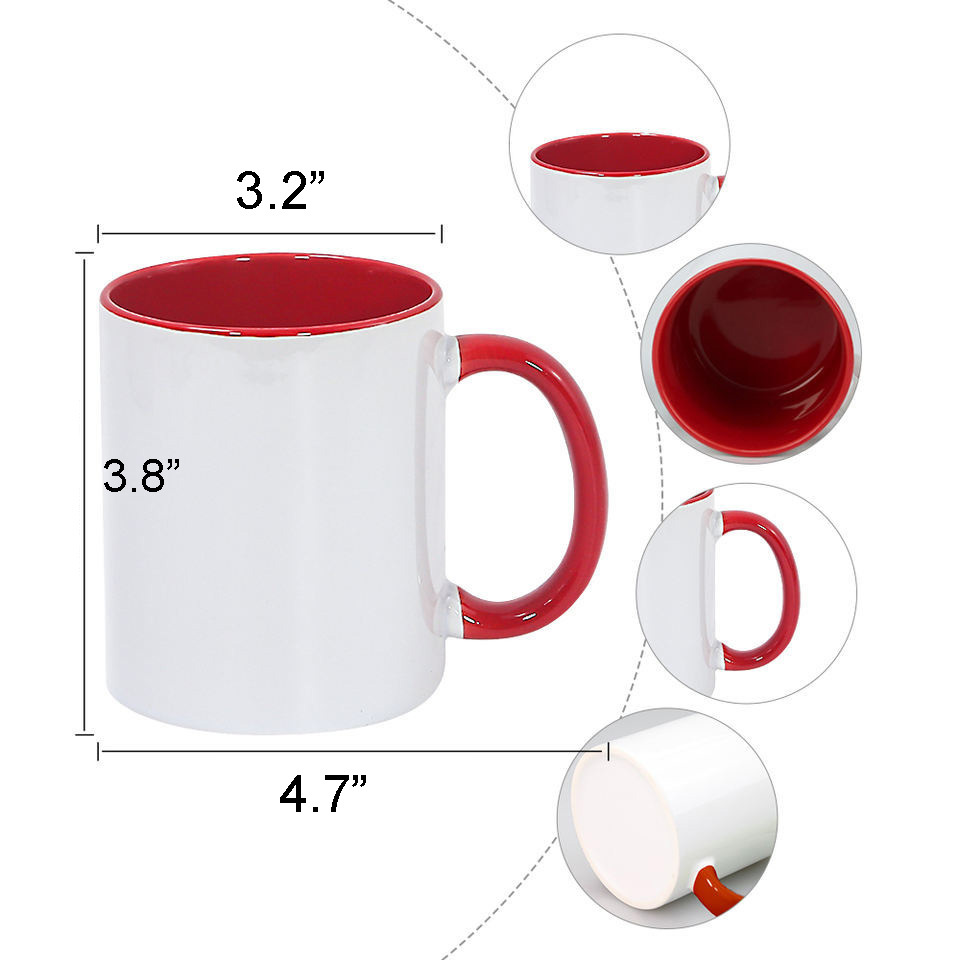 Sublimation Ceramic Inner Color Mug-11oz