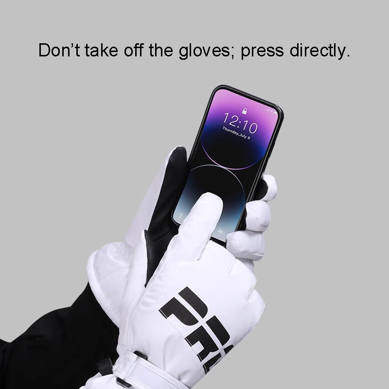 Polyester Touchscreen Winter Ski Gloves