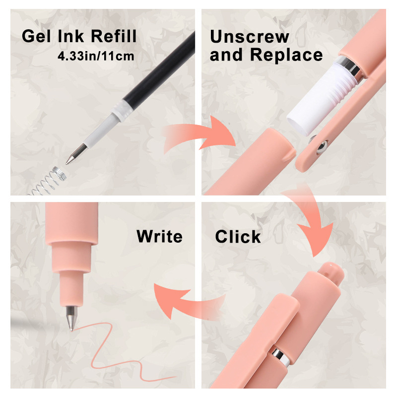 Plastic Click Gel Pen