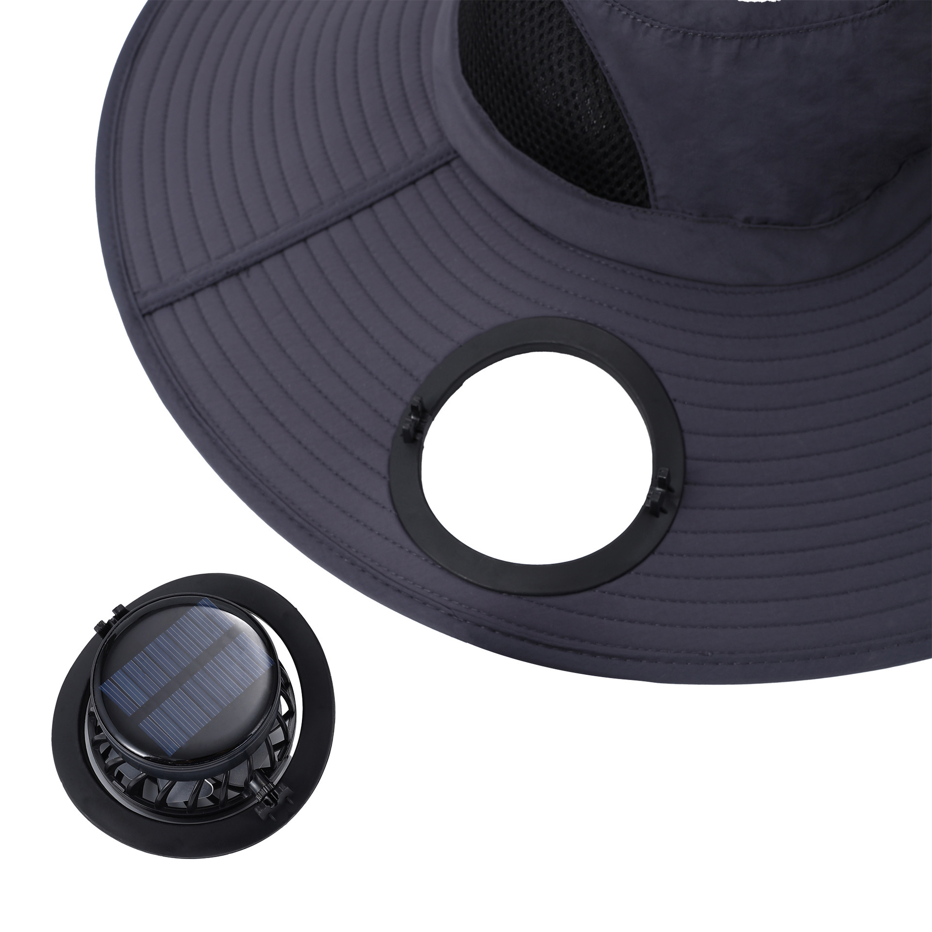 UV Protection Double Solar Fan Hat