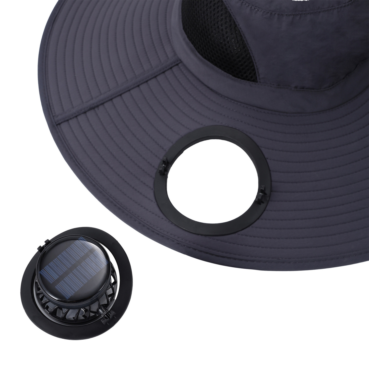 UV Protection Double Solar Fan Hat